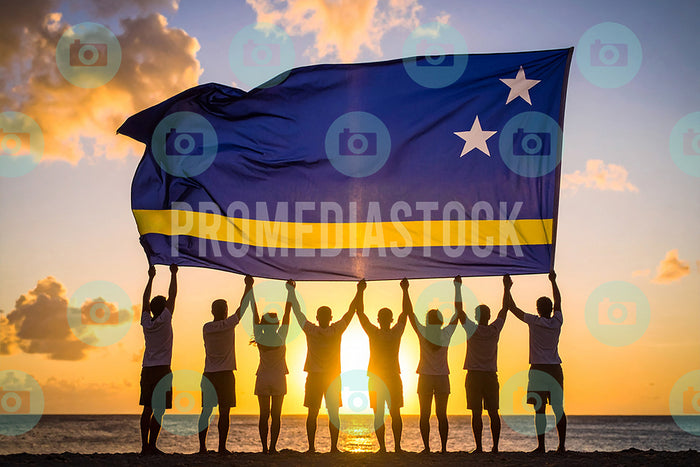Curacao Flag People 1322